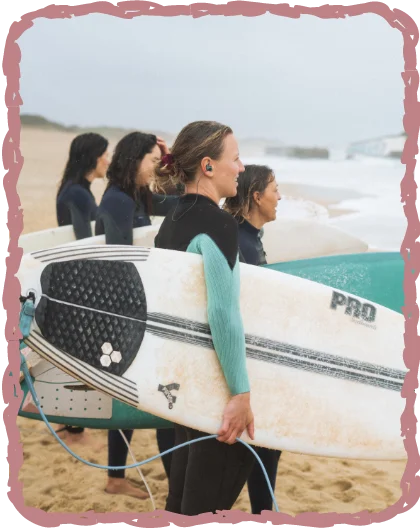 Passés: Avec Johanne Defay à Seignosse, en France