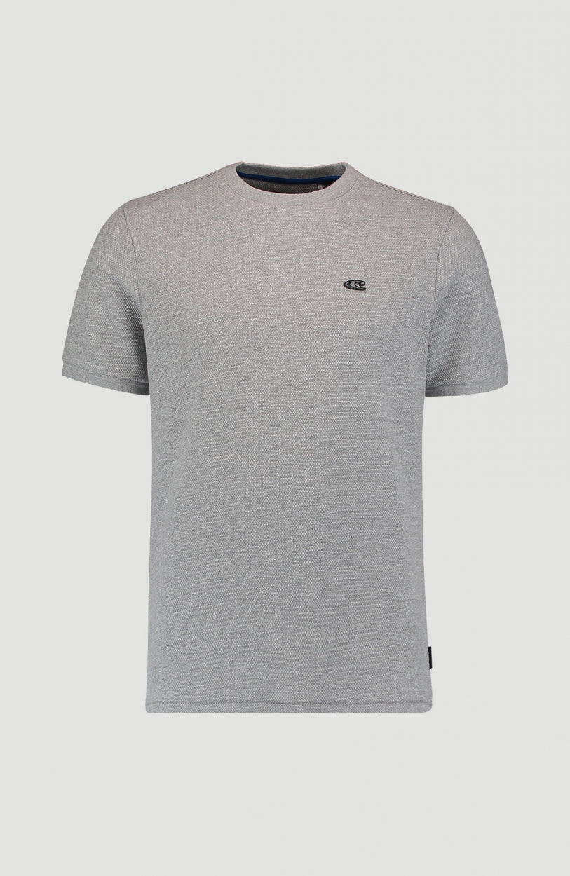 Hybrid Waffle Ringer T-Shirt | Silver Melee -A