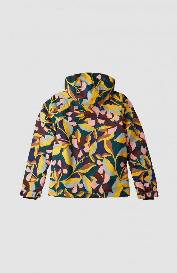Allover Snow Jacket | Green With Pink or Purple