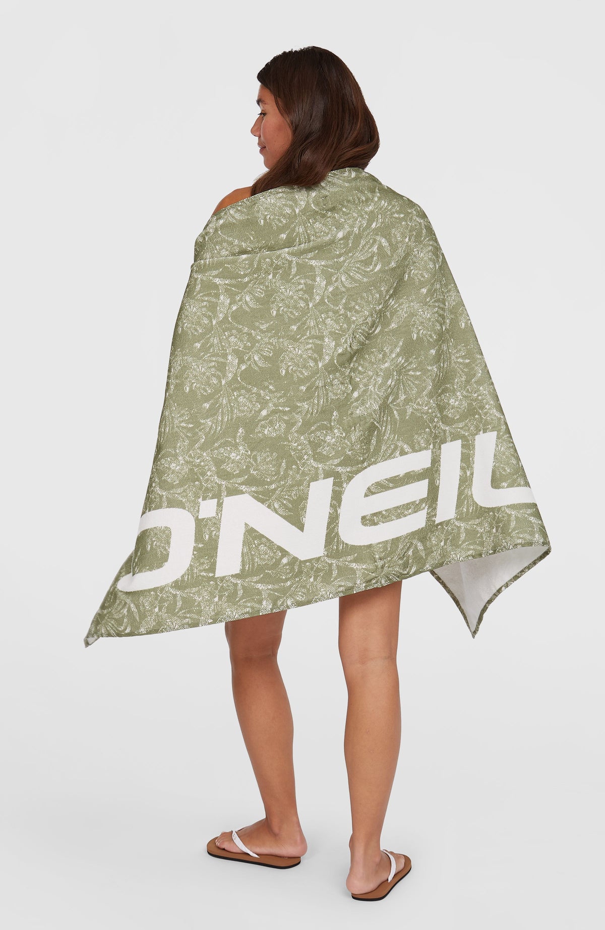Serviette de bain Seacoast | Green Textured Jungle