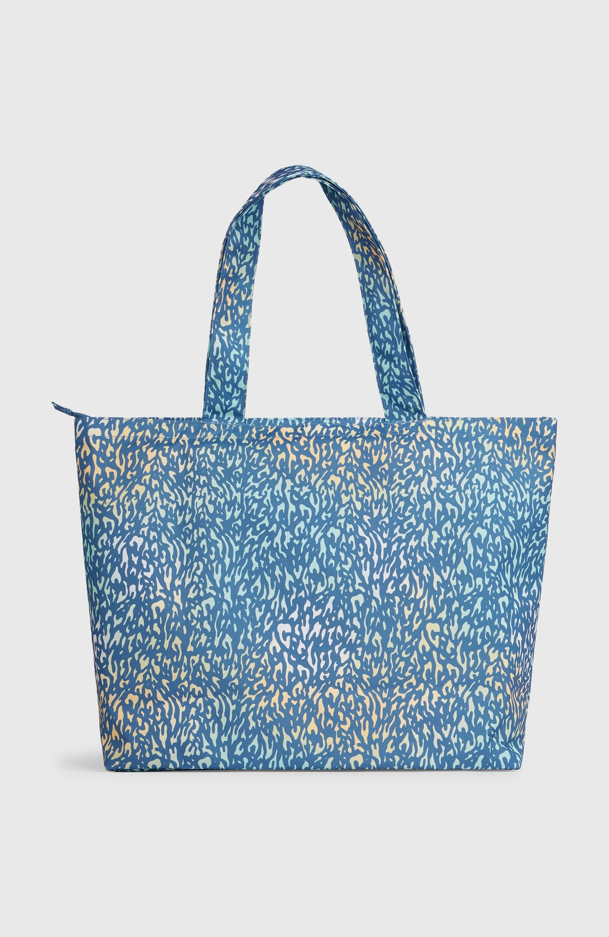 Tote bag Coastal Print | Yellow Animal Blur