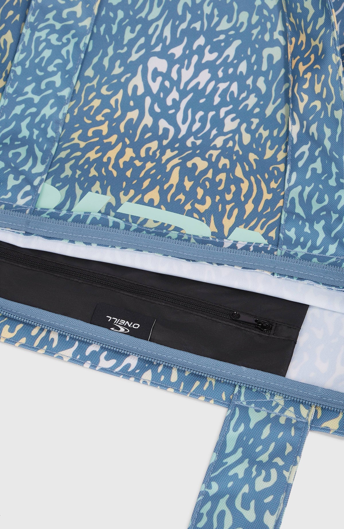 Tote bag Coastal Print | Yellow Animal Blur