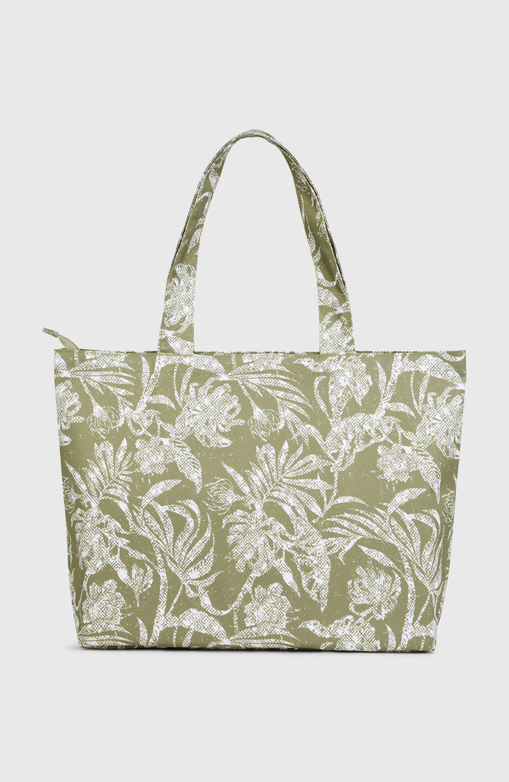 Tote bag Coastal Print | Green Textured Jungle