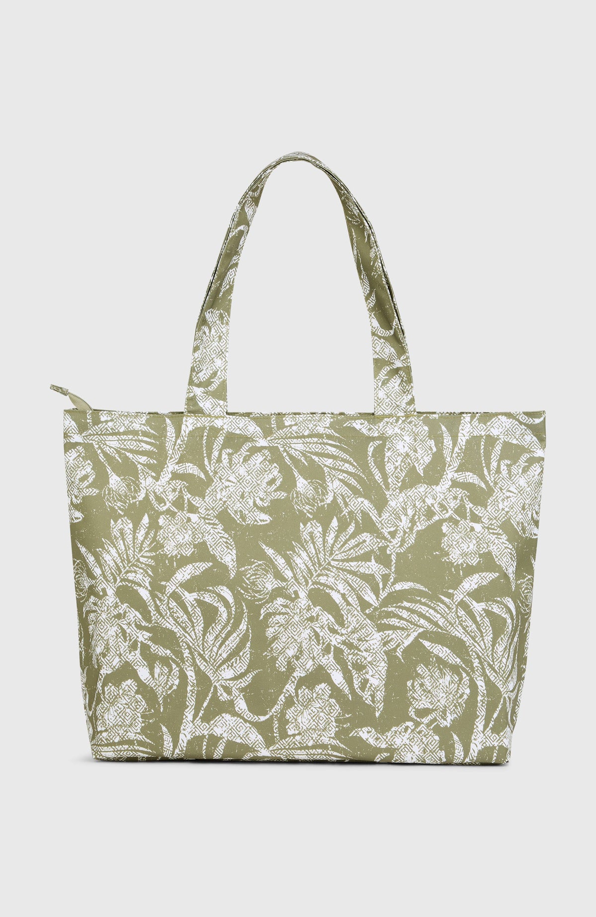 Tote bag Coastal Print | Green Textured Jungle