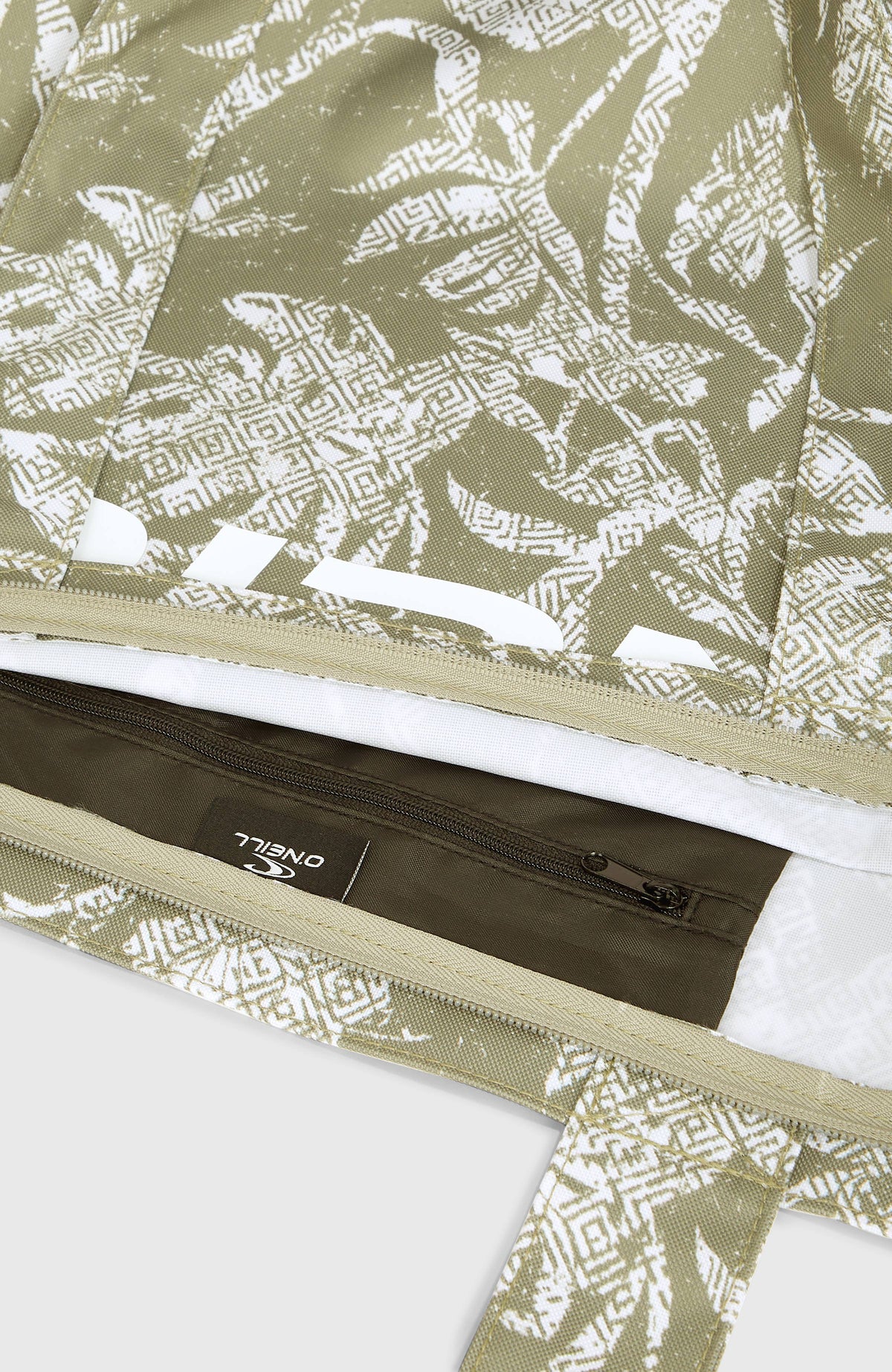 Tote bag Coastal Print | Green Textured Jungle