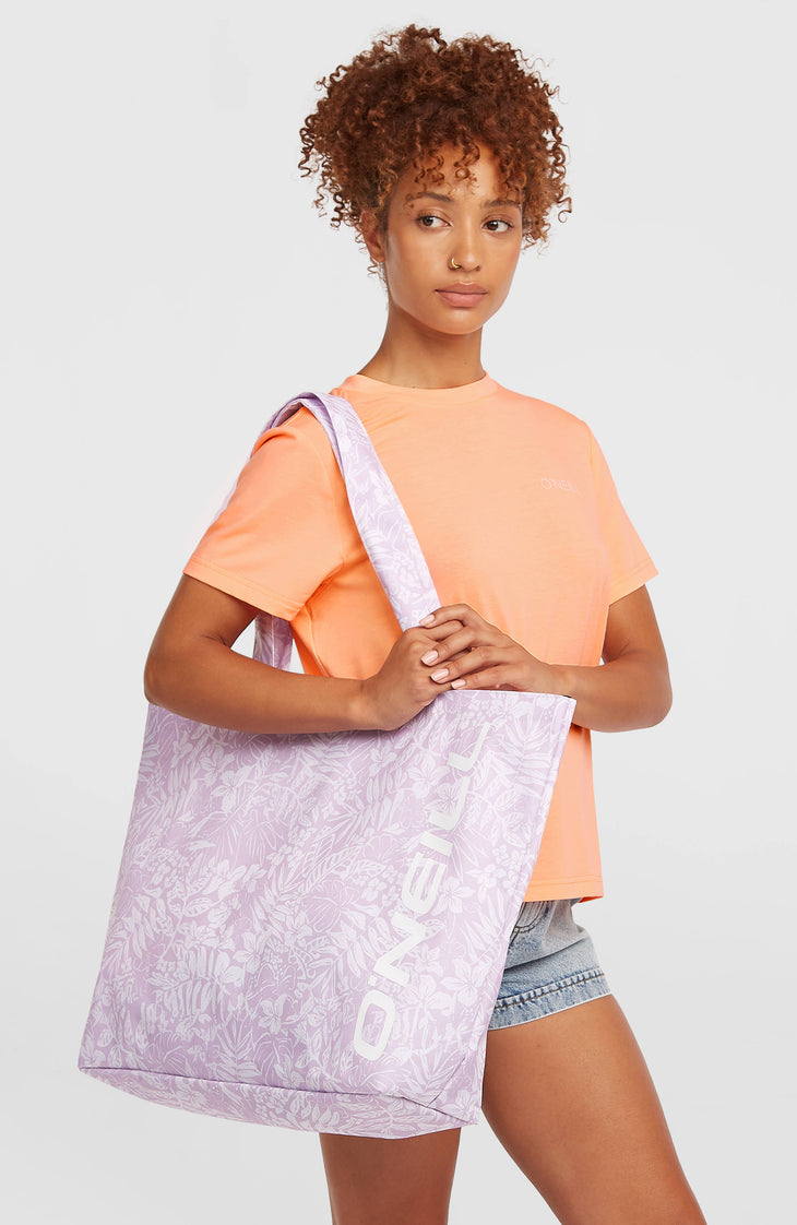 Tote bag Coastal Print | Purple Island Sky