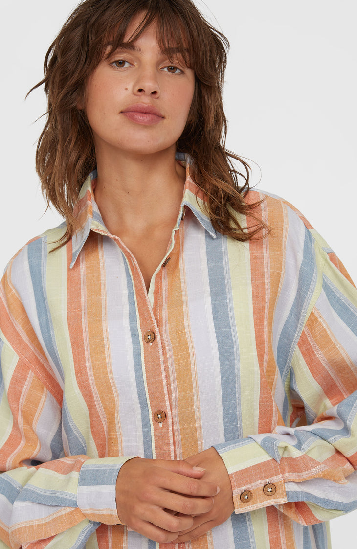 Chemise longue Beach Vintage | Vintage Stripe