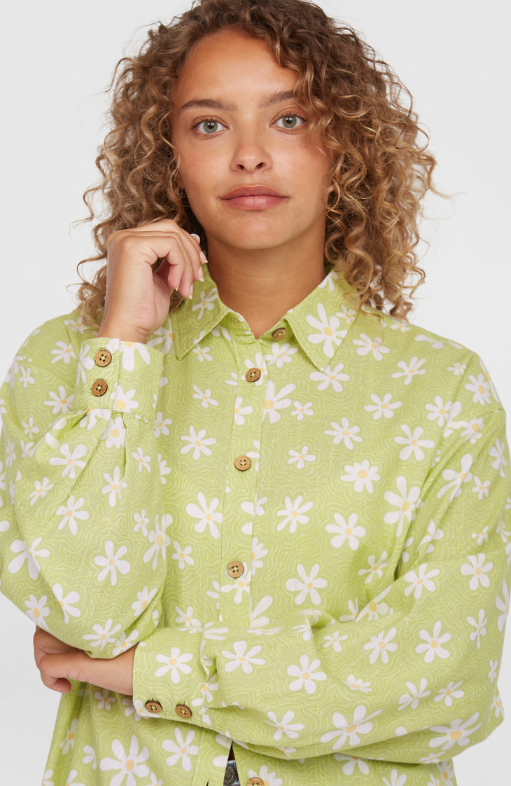 Chemise longue Beach Vintage | Green Daisyline