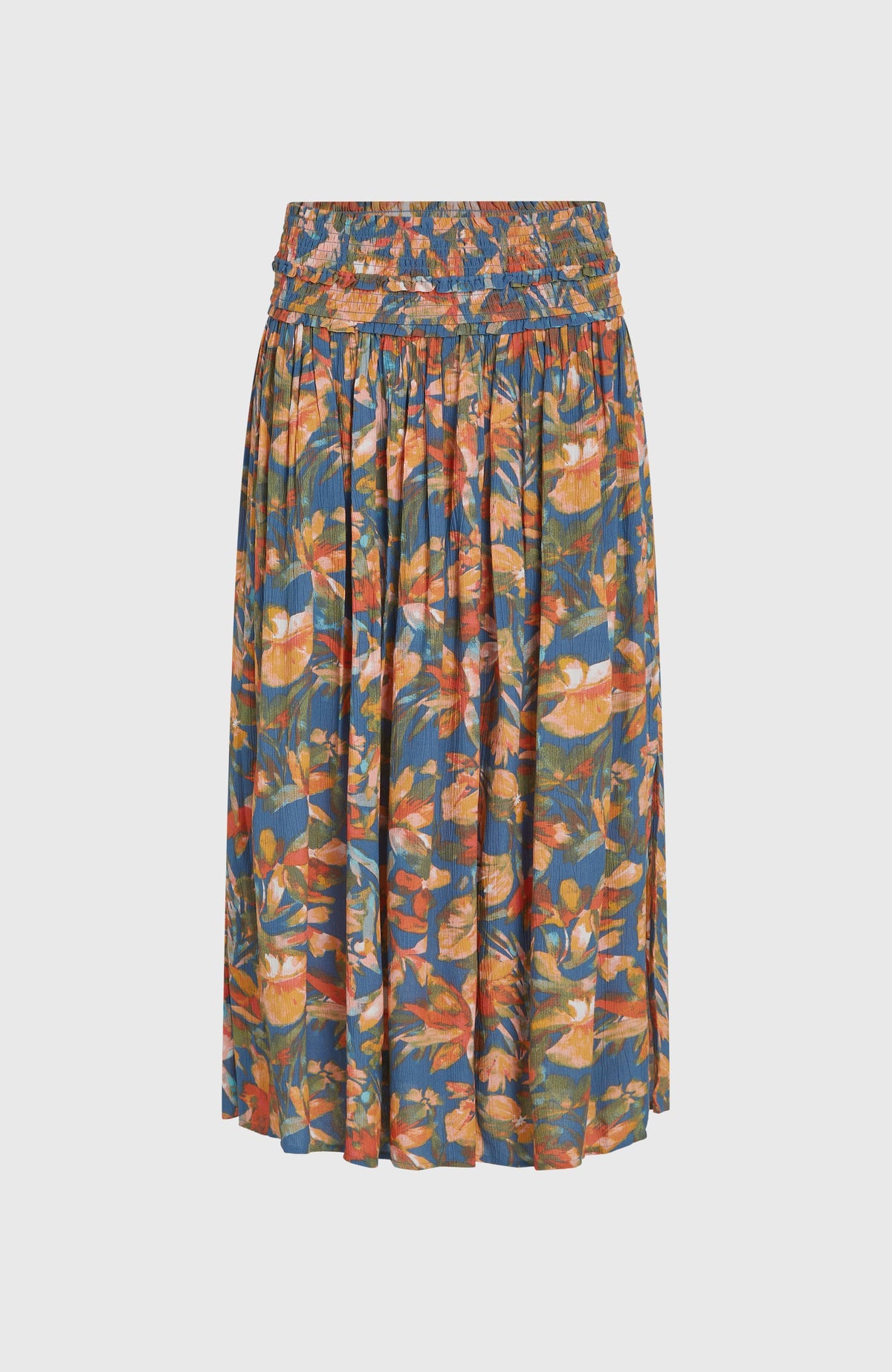 Jupe longue Devyn | Blue Painted Tropics