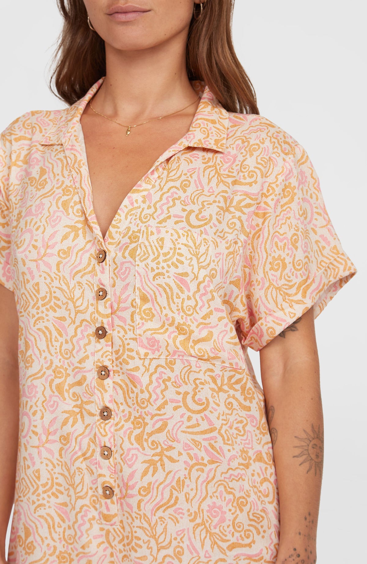 Combishort Women of the Wave | White Abstract Wave