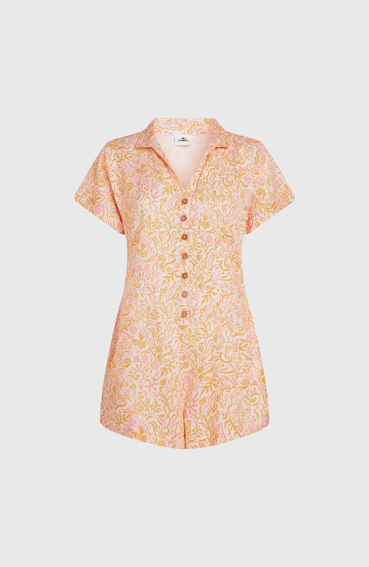 Combishort Women of the Wave | White Abstract Wave