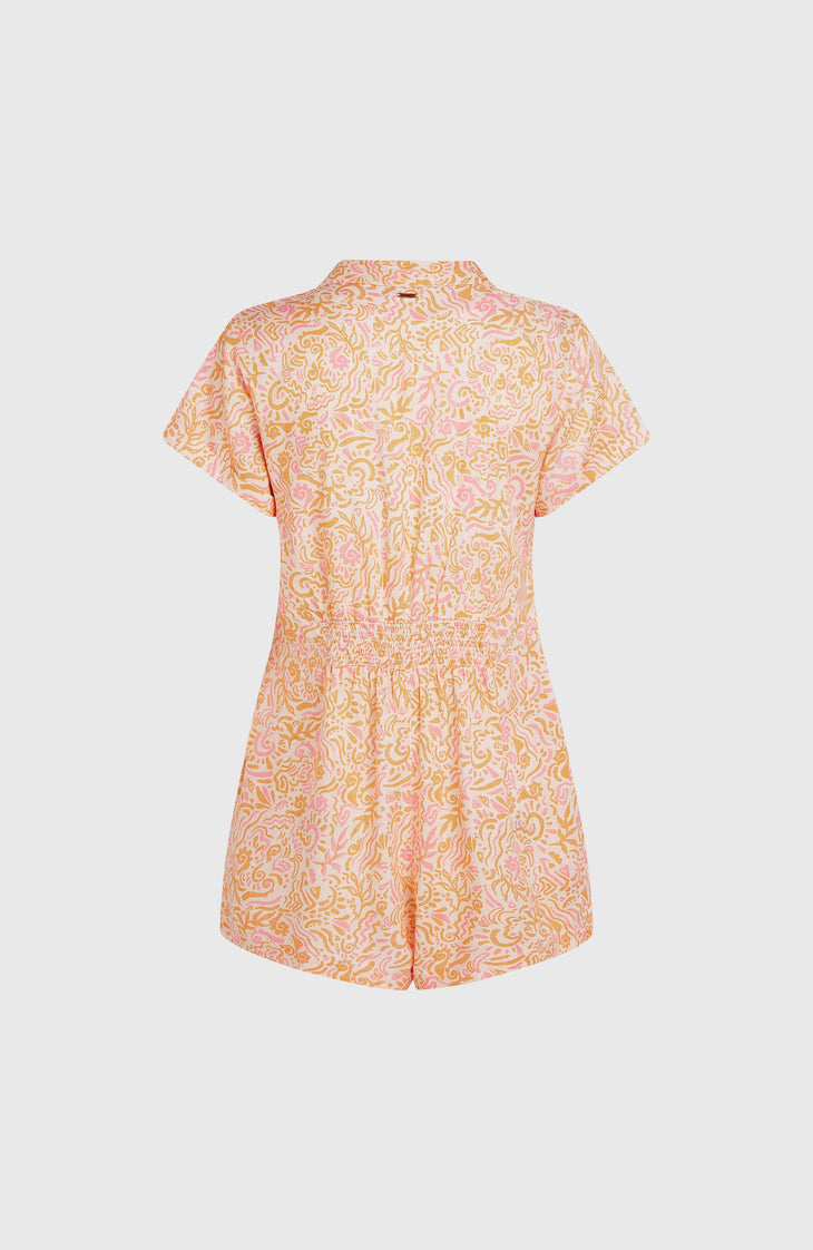 Combishort Women of the Wave | White Abstract Wave