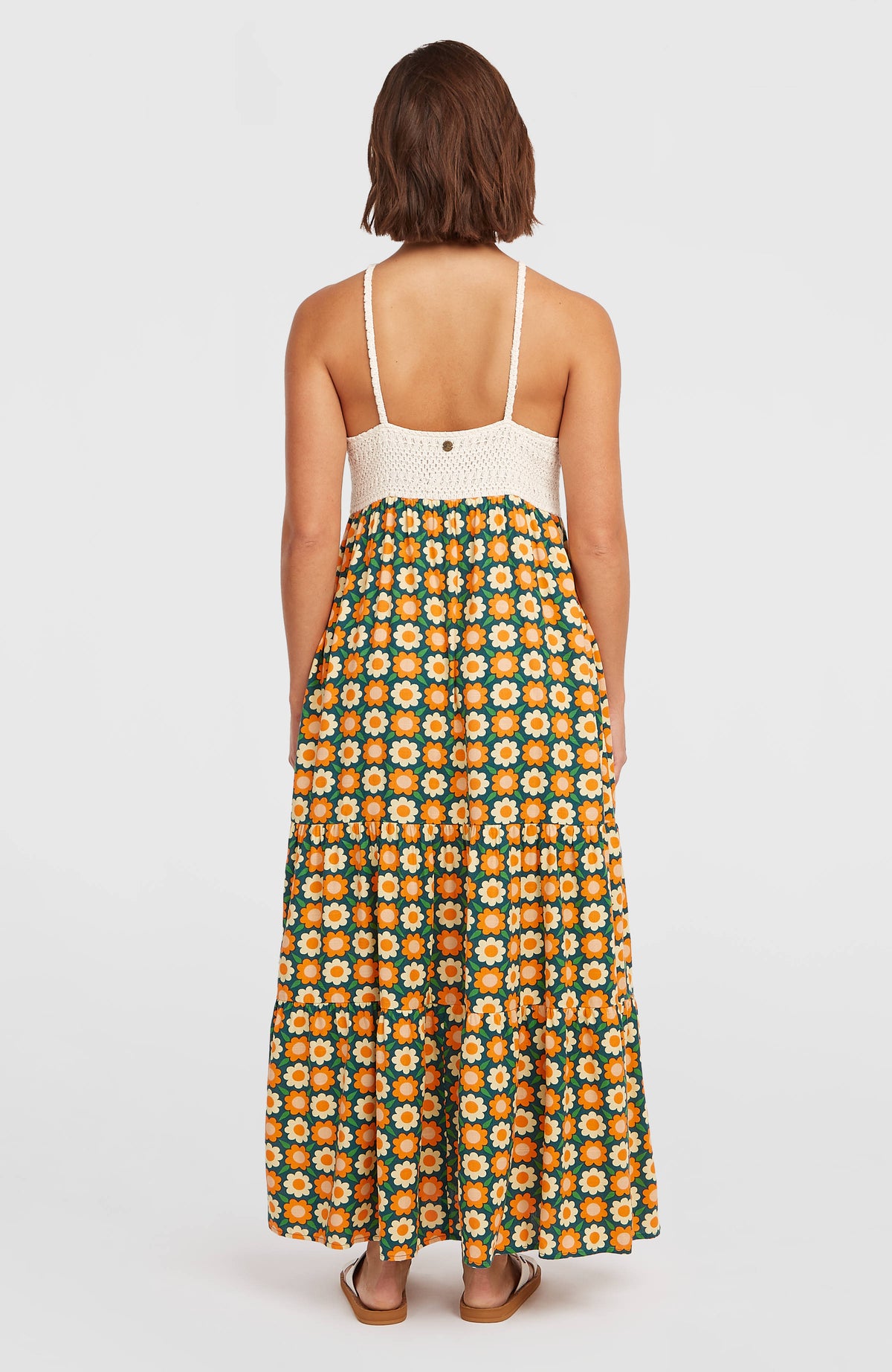 Robe longue O'Riginals | Green Retro Flower