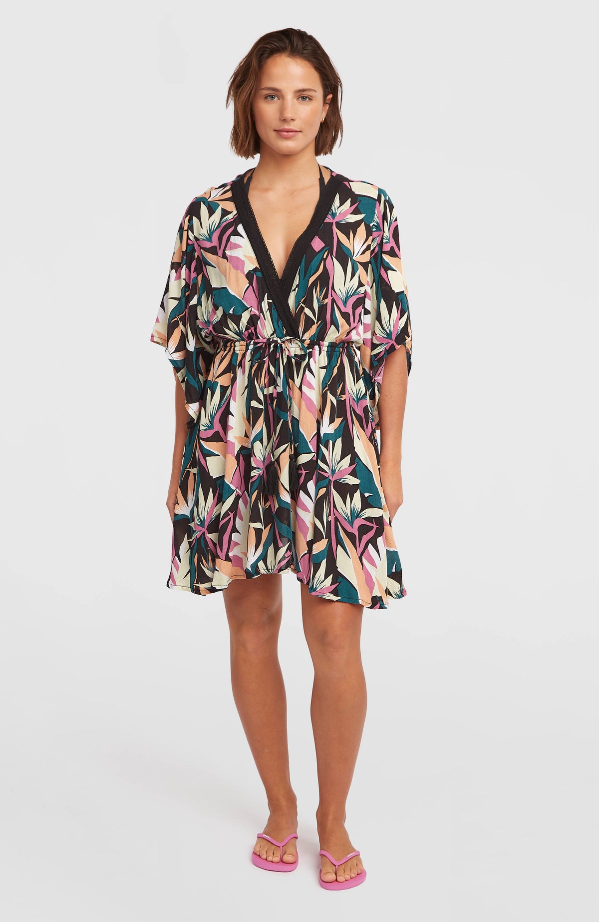 Robe Essentials Tokeena Cover Up | Black Wmns Tropicana