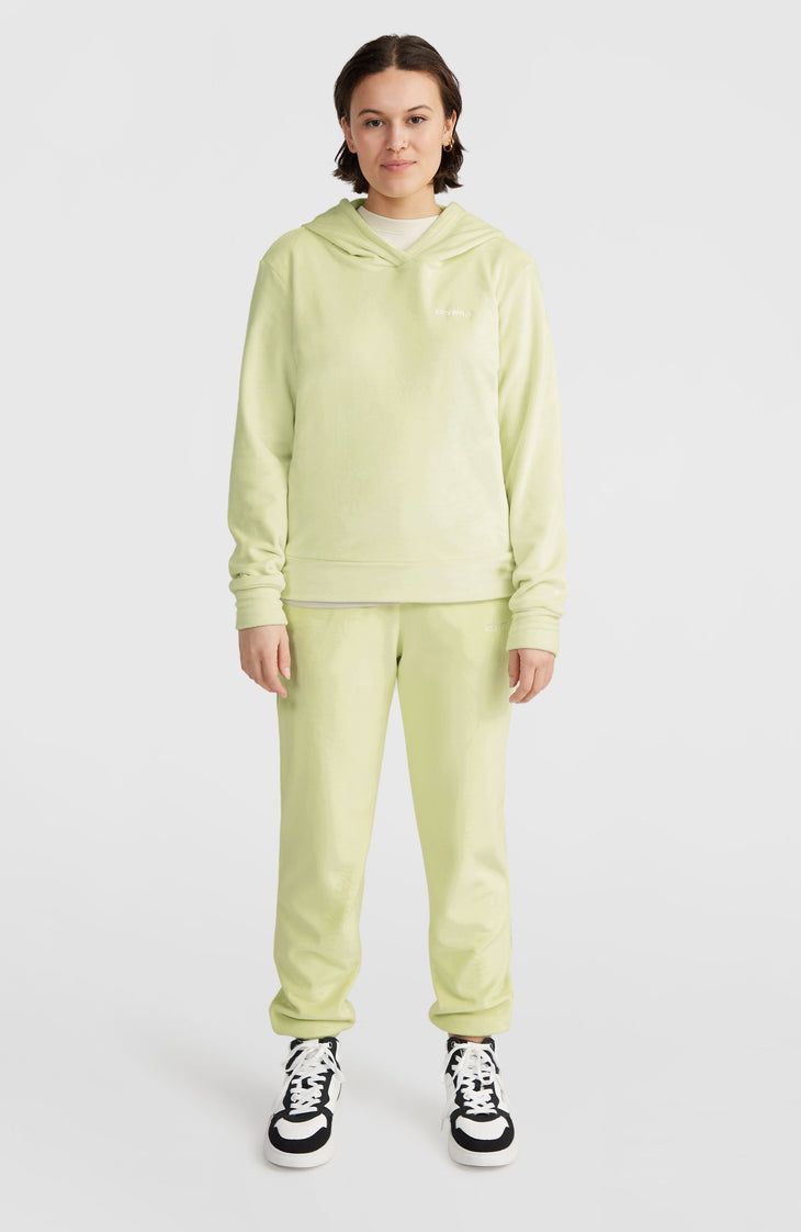 Polaire à capuche Velour | Lime Wash