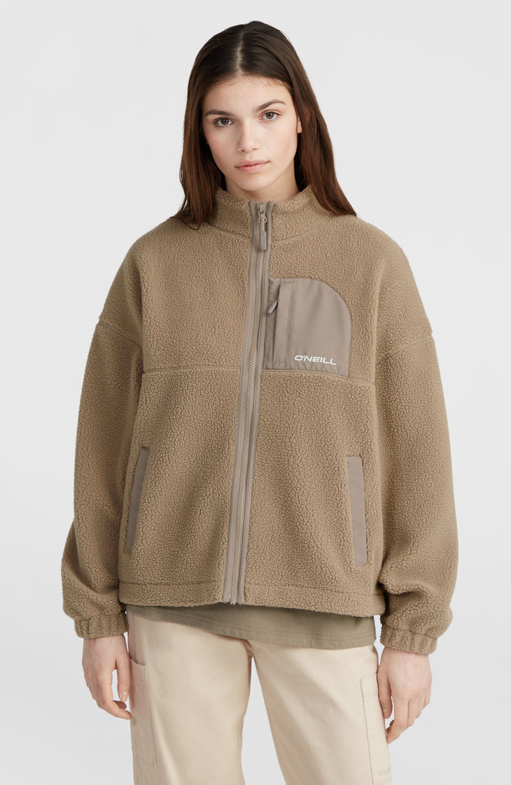 Polaire à poils longs et zip intégral | Concrete