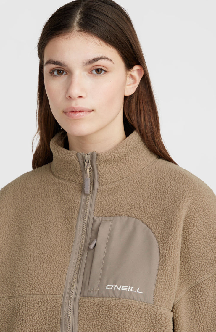 Polaire à poils longs et zip intégral | Concrete