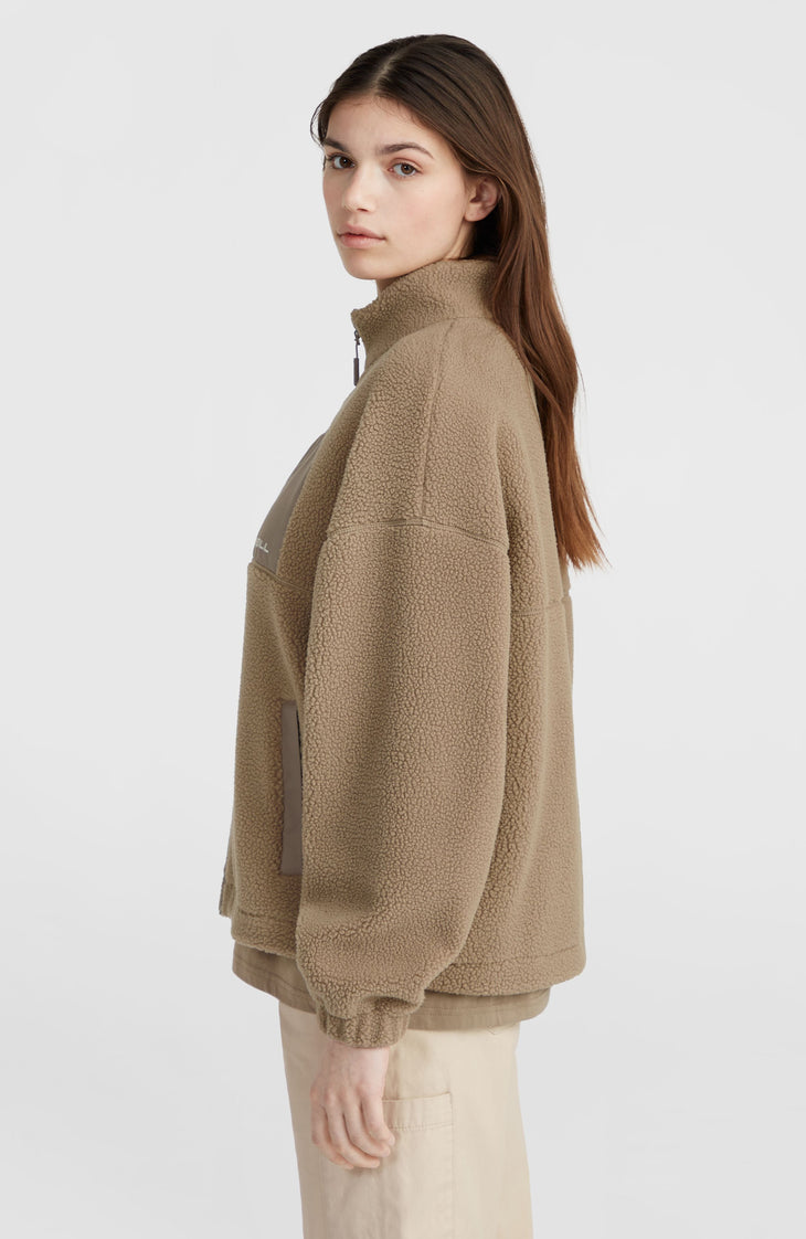 Polaire à poils longs et zip intégral | Concrete