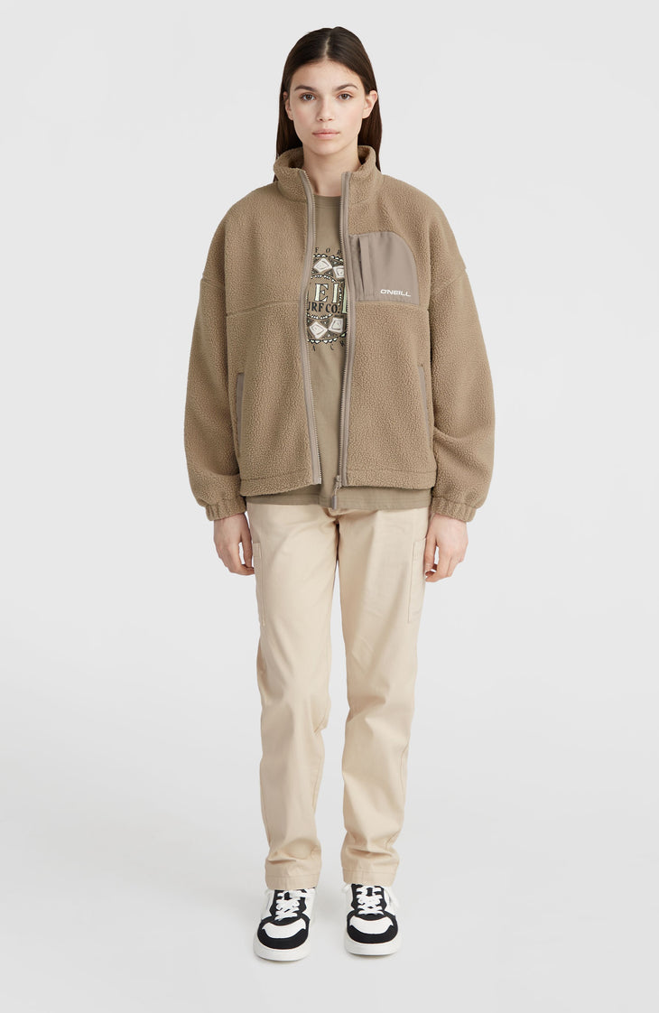 Polaire à poils longs et zip intégral | Concrete