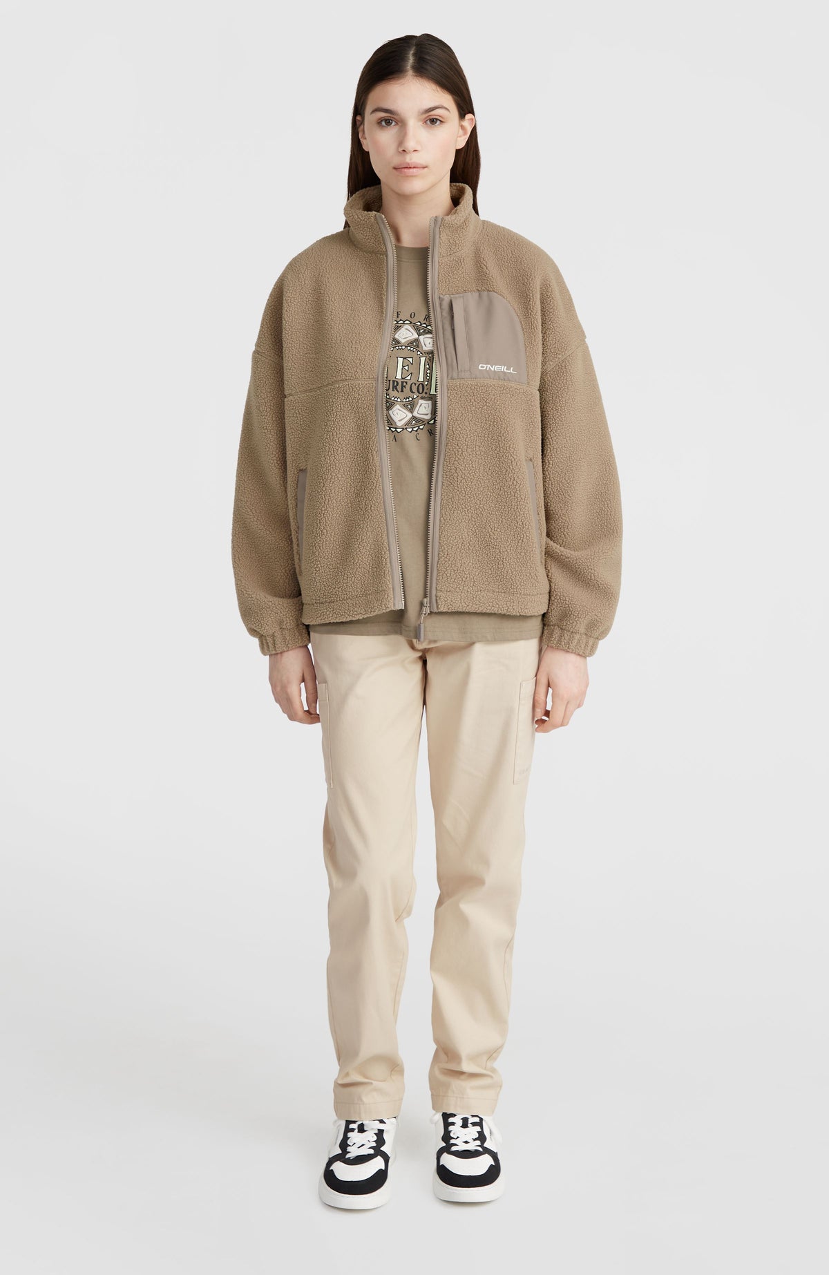 Polaire à poils longs et zip intégral | Concrete