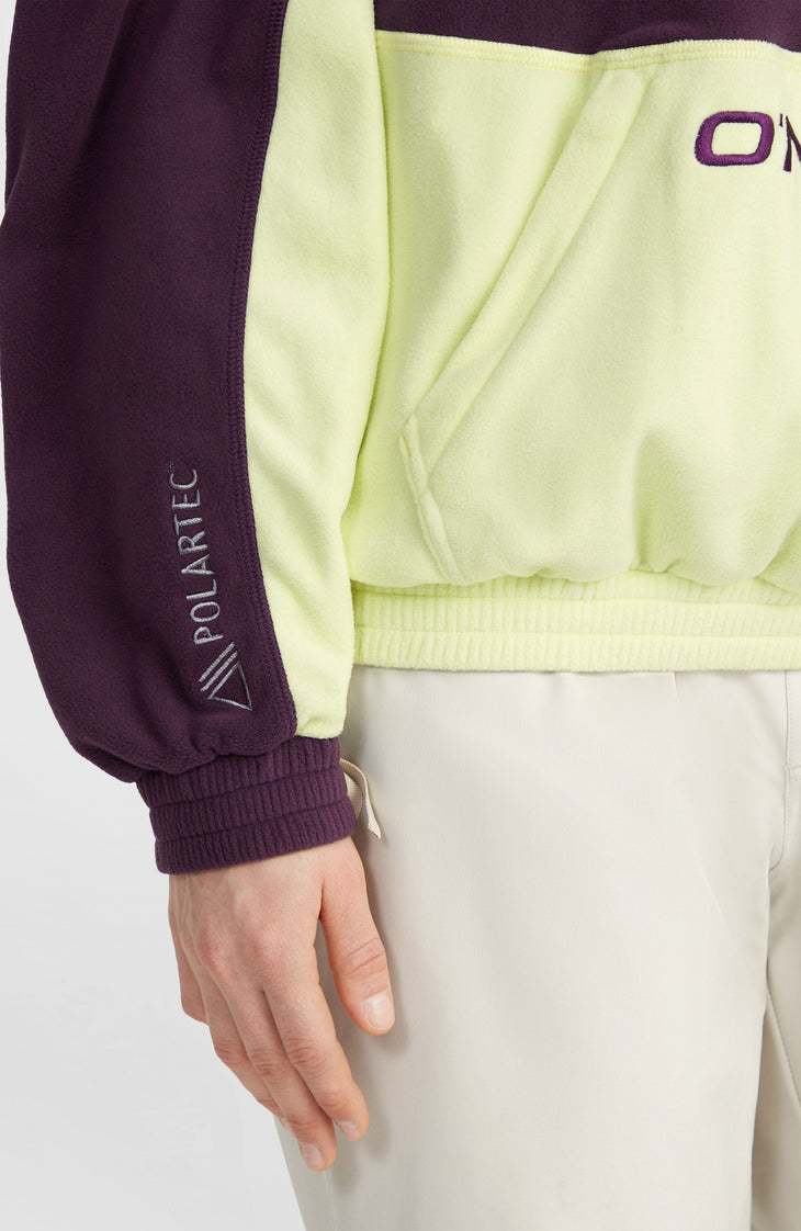 Polaire O'Riginals Polartec® 100 demi-zip | Aubergine Colour Block
