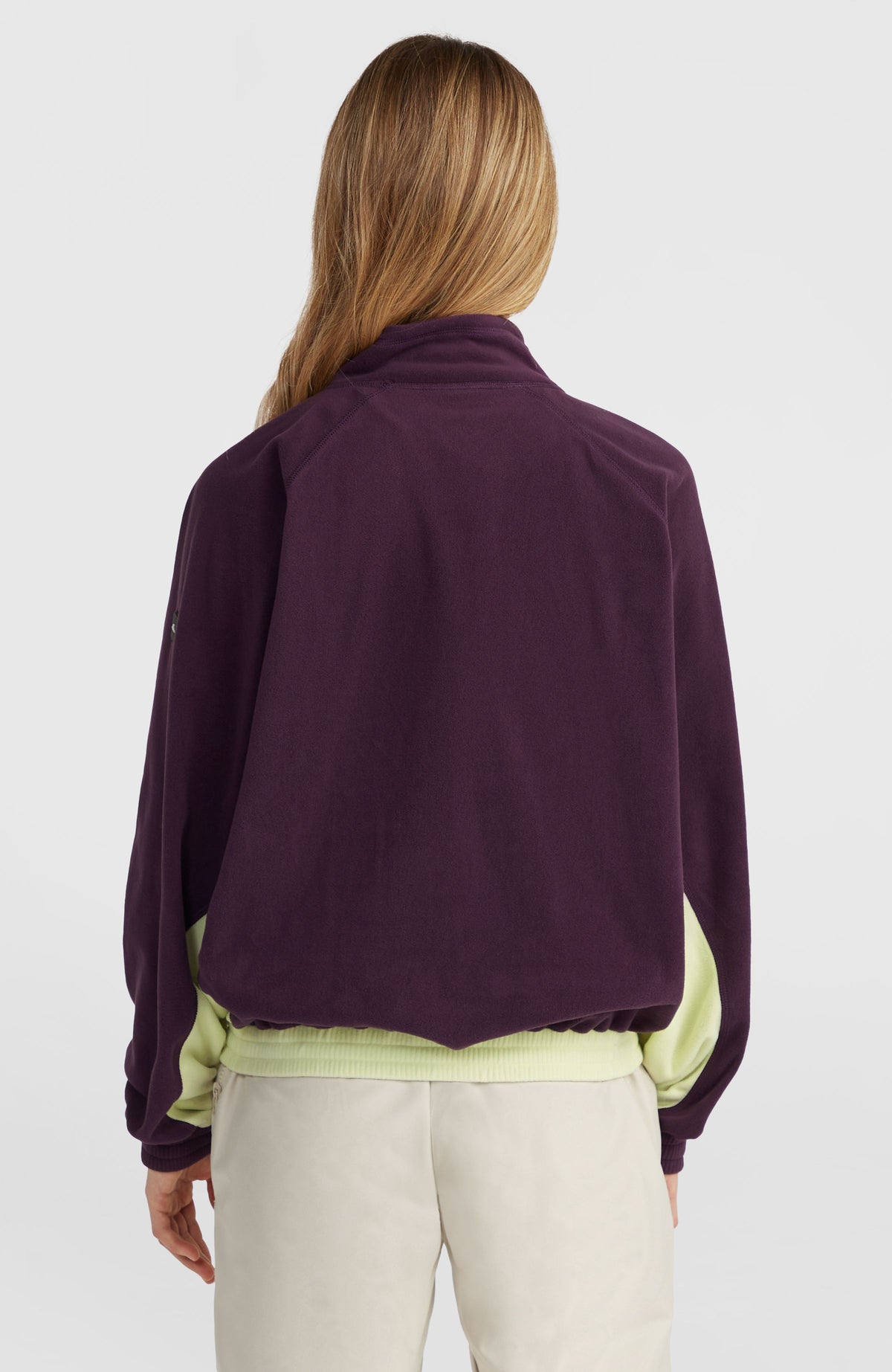 Polaire O'Riginals Polartec® 100 demi-zip | Aubergine Colour Block