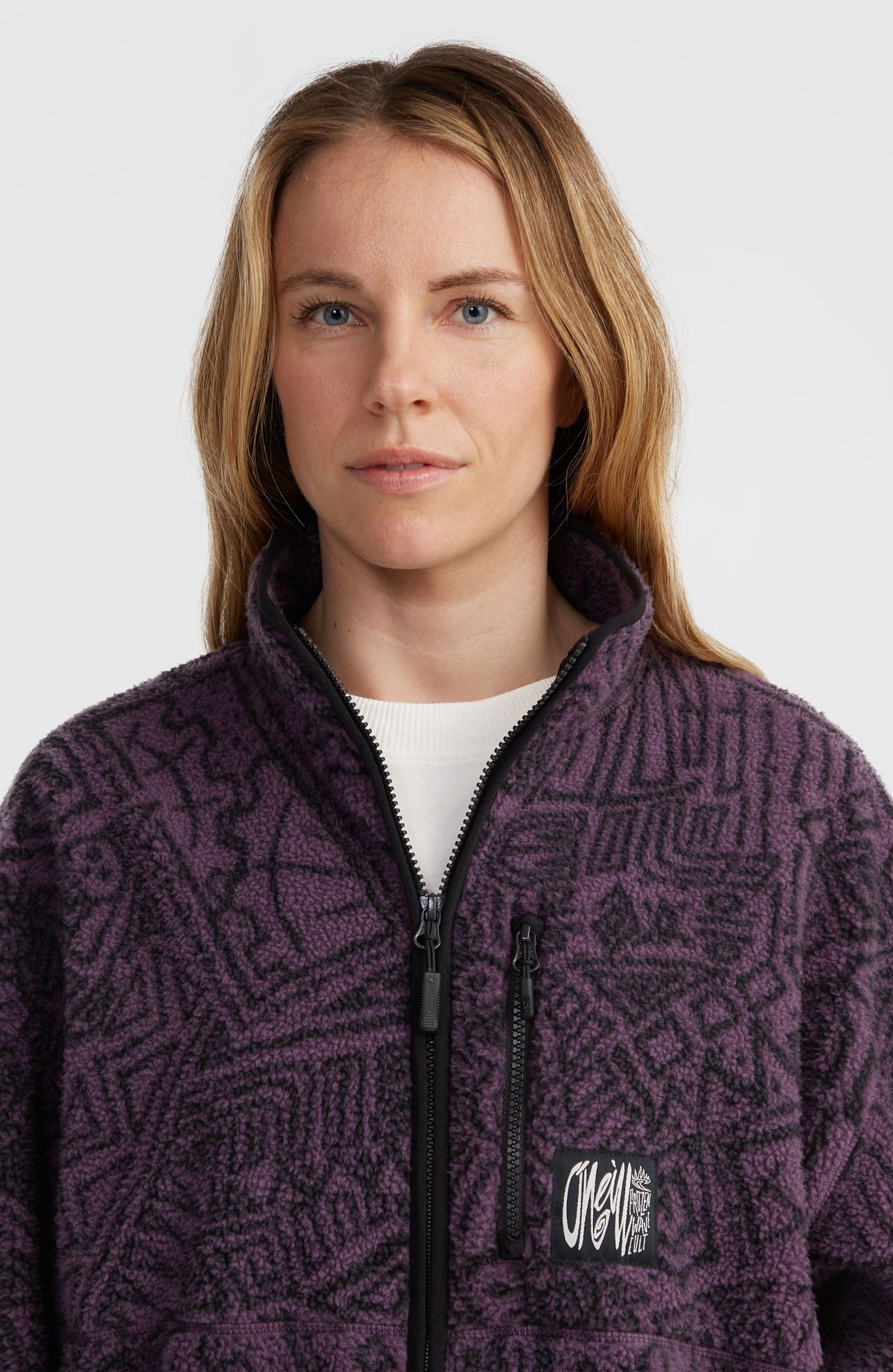 Polaire Surf Heroes à poils longs | Black/Purple Sketcheritage