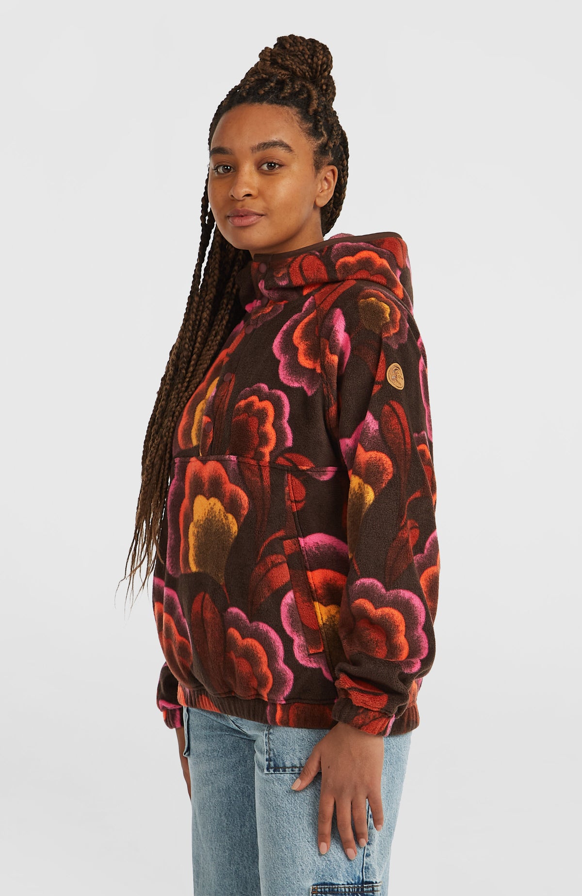 Sweat à capuche superfleece O'Riginals | Brown Originals Flower