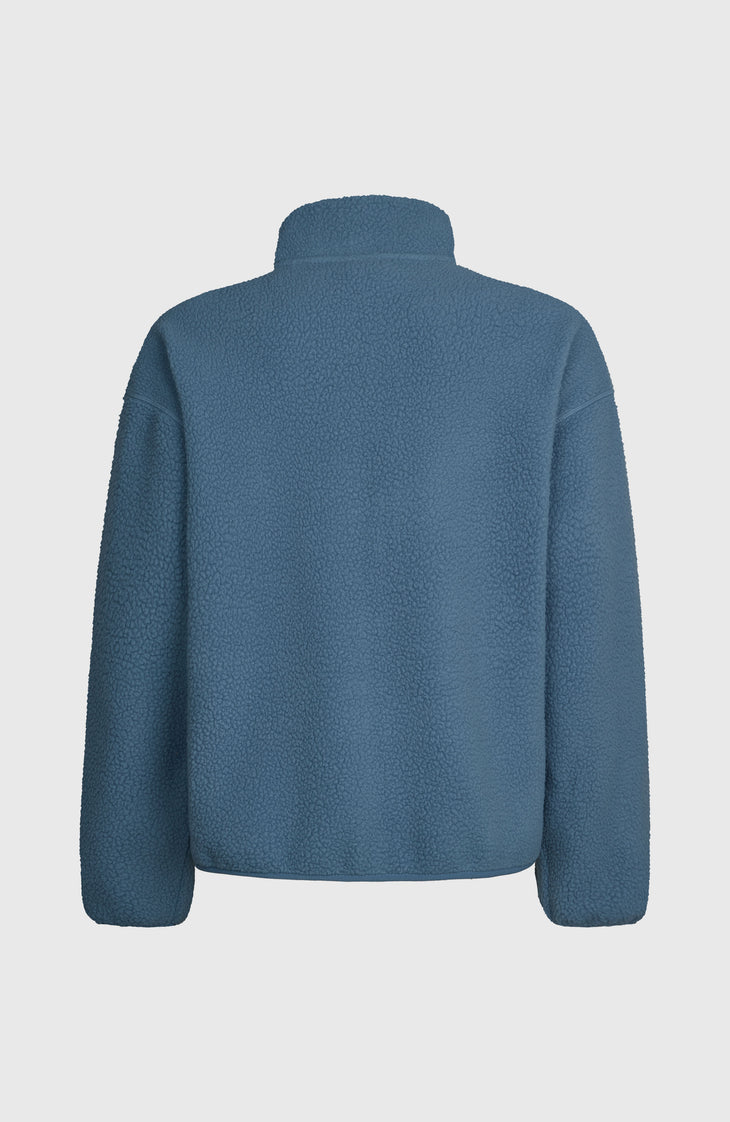 Polaire à poils longs et zip intégral Must-Have | Mozart Blue