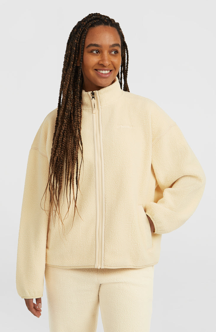 Polaire à poils longs et zip intégral Must-Have | Macaron