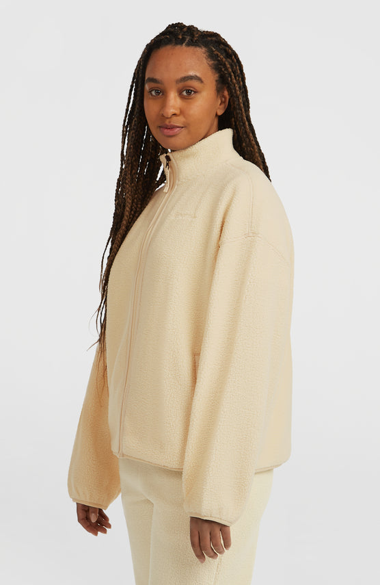 Polaire à poils longs et zip intégral Must-Have | Macaron