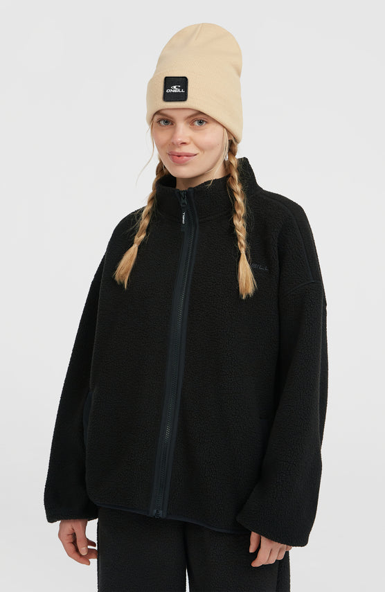 Polaire à poils longs et zip intégral Must-Have | Black Out