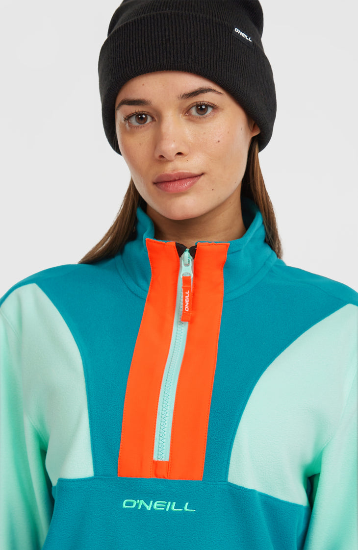 Polaire à col demi-zip FWC'Cruz Triple Polartec® | Retro Mint Colour Block