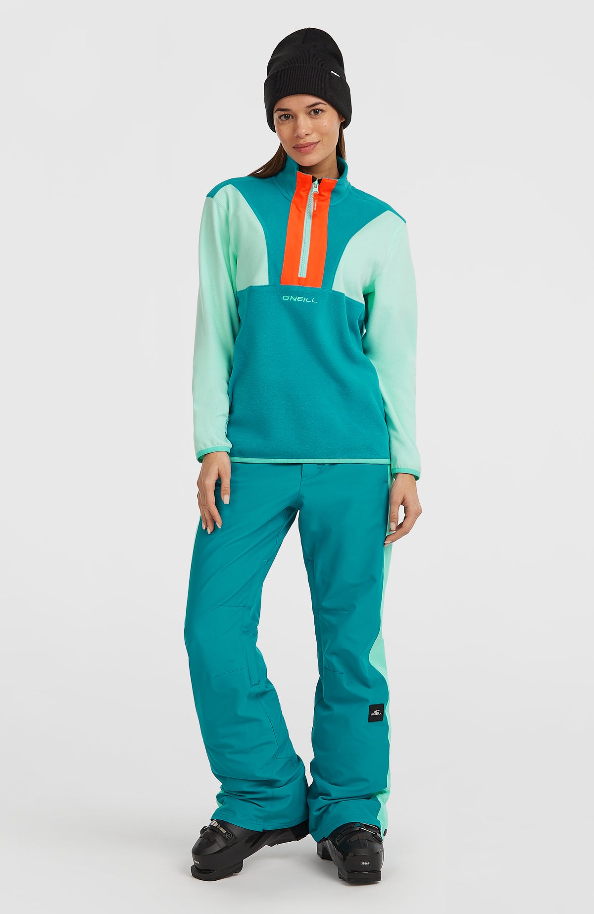 Polaire à col demi-zip FWC'Cruz Triple Polartec® | Retro Mint Colour Block