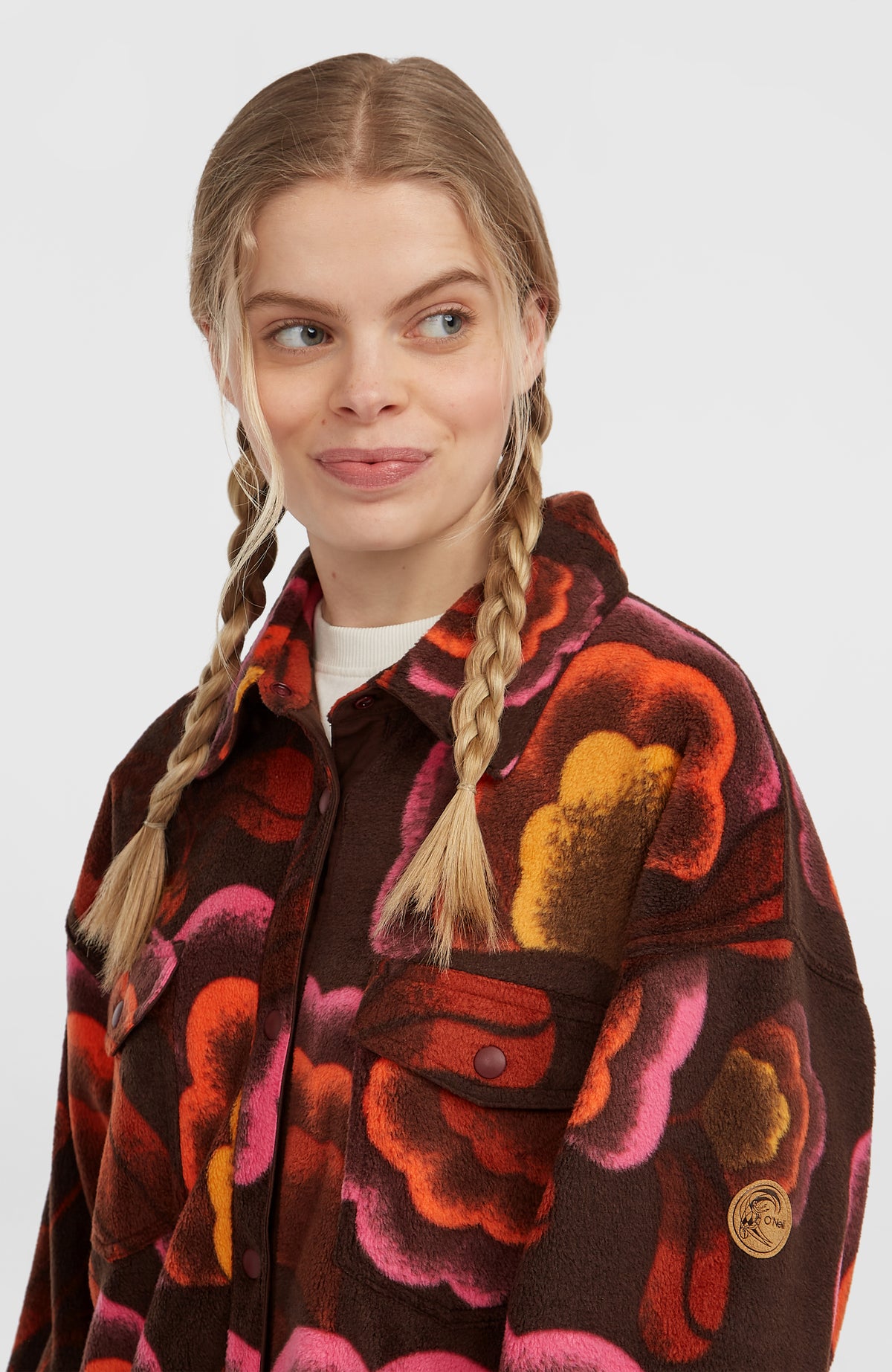 Chemise superfleece O'Riginals | Brown Originals Flower