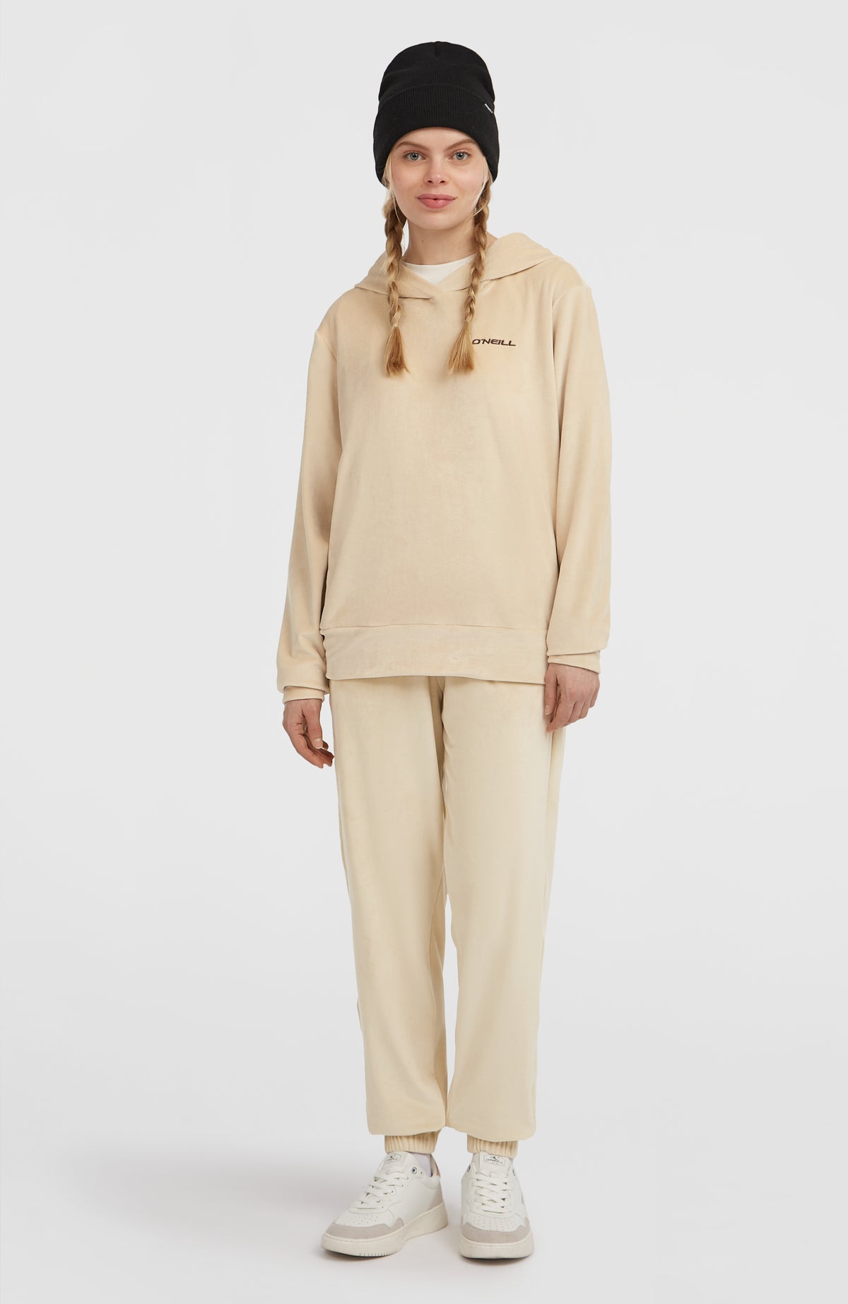 Sweat à capuche en velours FWC'Cruz | Macaron