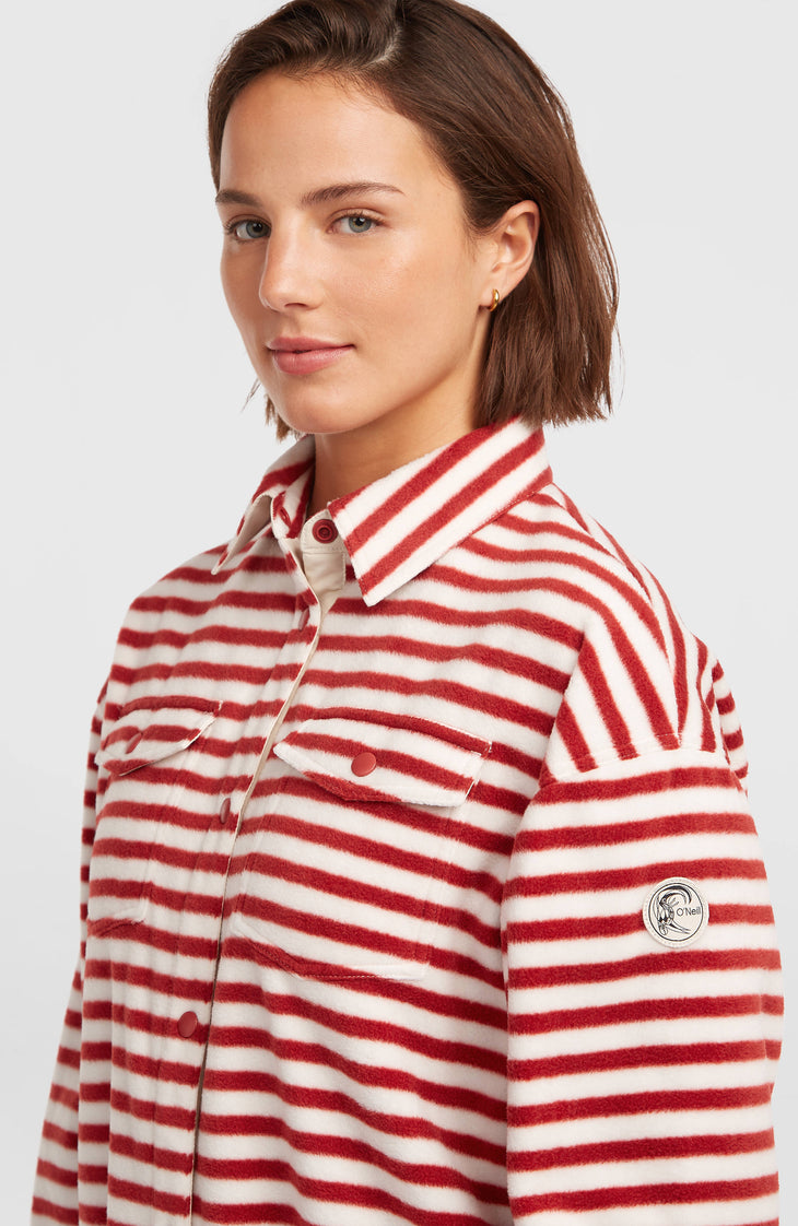 Chemise O'Riginals Superfleece | White/Red Originals Stripe