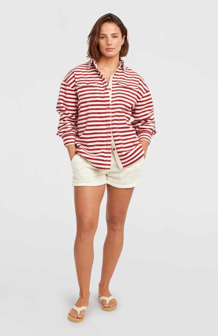 Chemise O'Riginals Superfleece | White/Red Originals Stripe