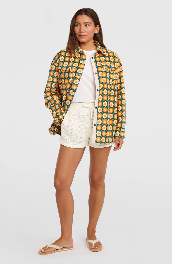 Chemise O'Riginals Superfleece | Green Retro Flower