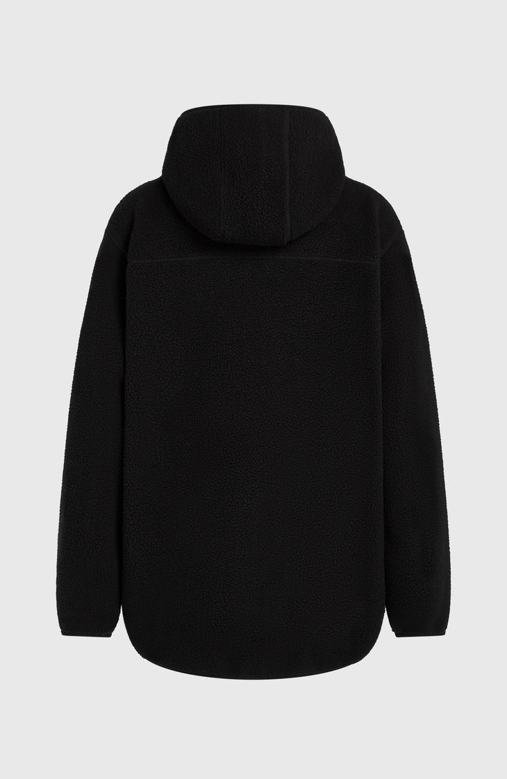 Polaire longue Must-Have à poils longs et zip intégral | Black Out