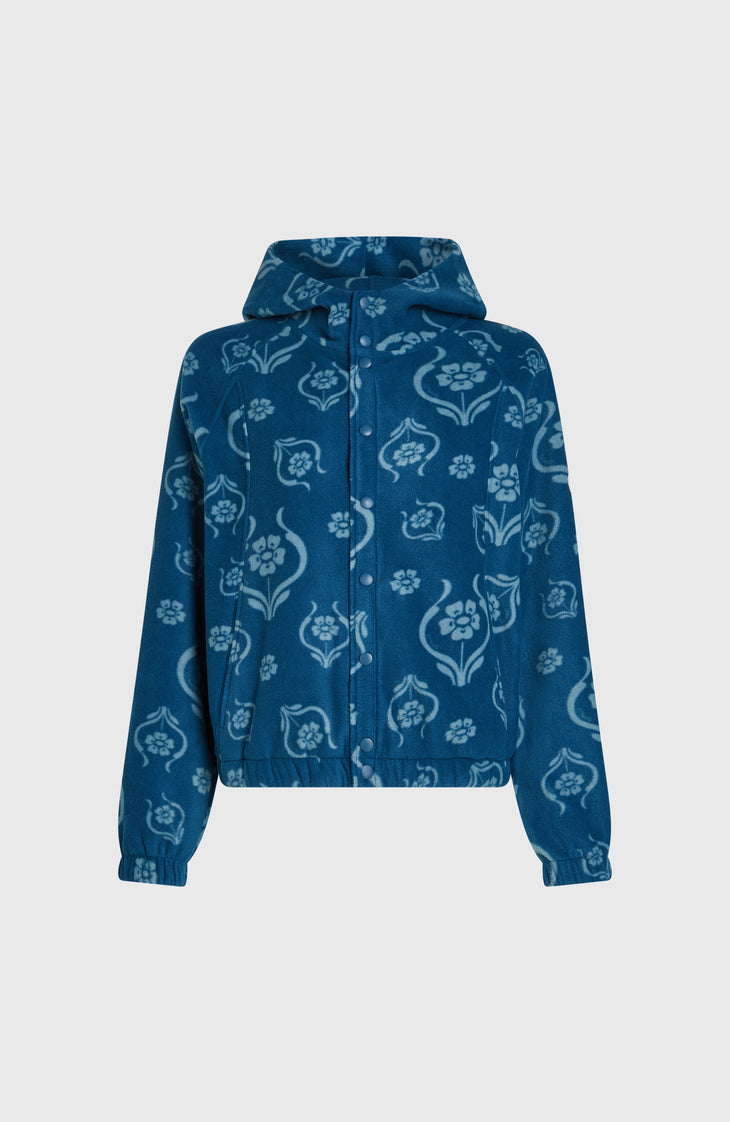 Sweat à capuche superfleece O'Riginals | Blue Artdeco Floral