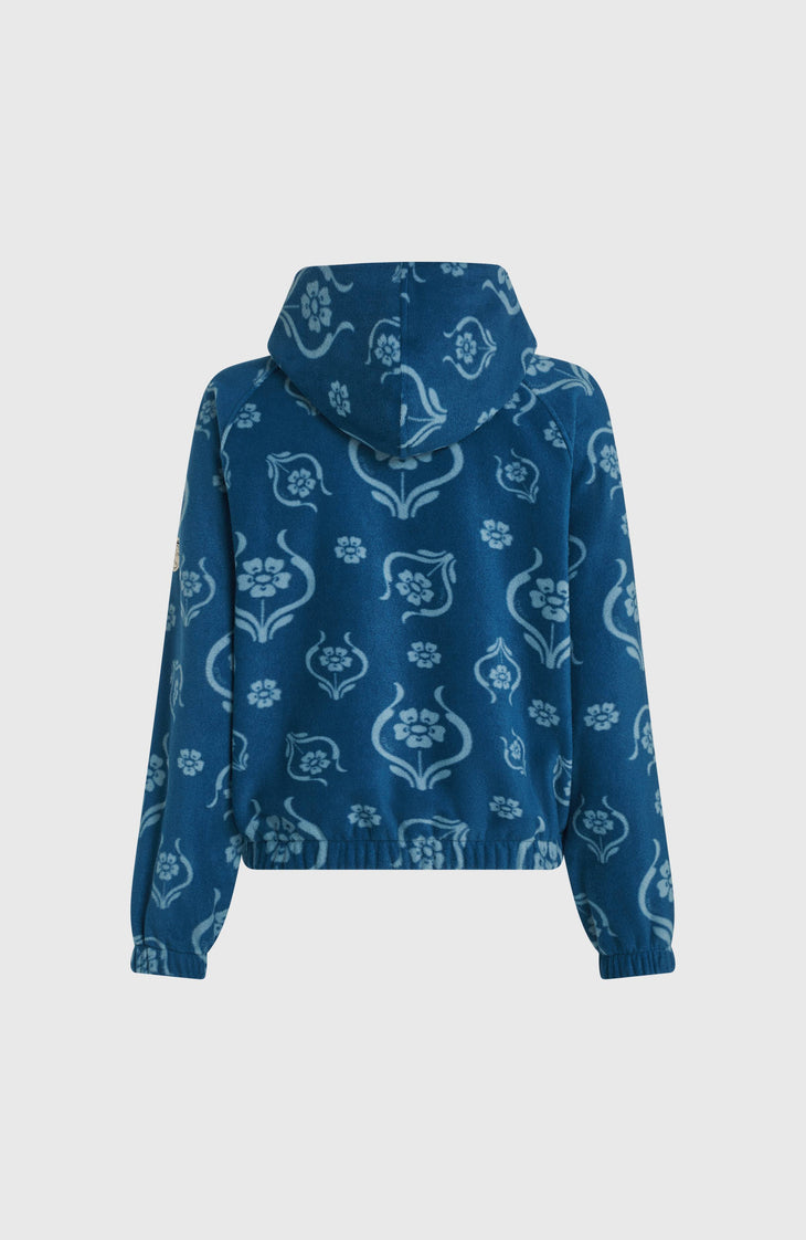 Sweat à capuche superfleece O'Riginals | Blue Artdeco Floral