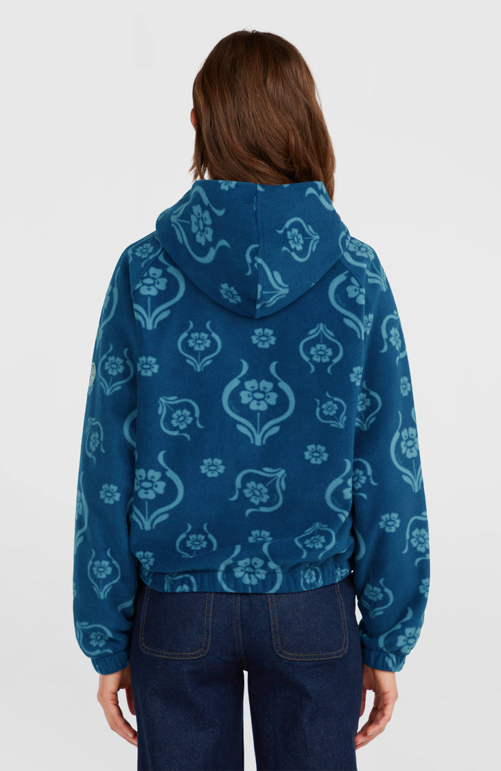 Sweat à capuche superfleece O'Riginals | Blue Artdeco Floral