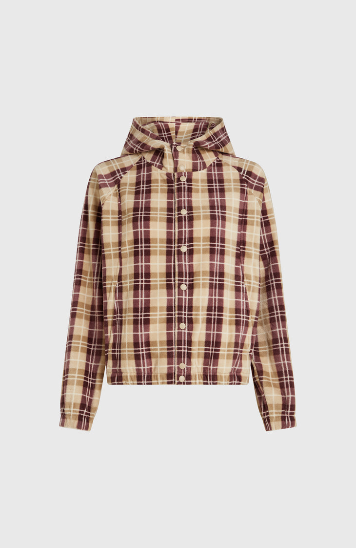 Sweat à capuche superfleece O'Riginals | Beige Check Flannel