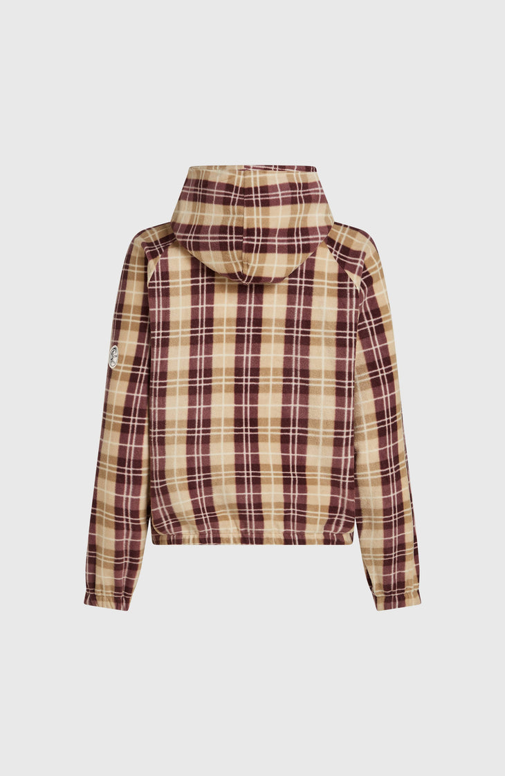 Sweat à capuche superfleece O'Riginals | Beige Check Flannel