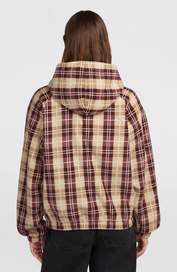 Sweat à capuche superfleece O'Riginals | Beige Check Flannel
