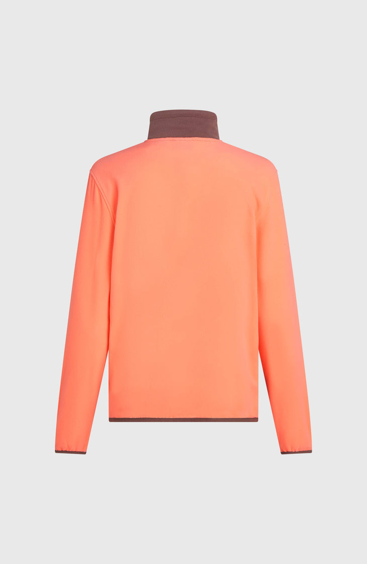 Polaire à col demi-zip FWC'Cruz Triple Polartec® | Funky Peach Colour Block