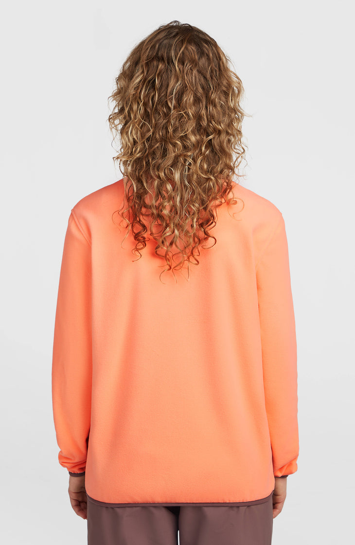 Polaire à col demi-zip FWC'Cruz Triple Polartec® | Funky Peach Colour Block