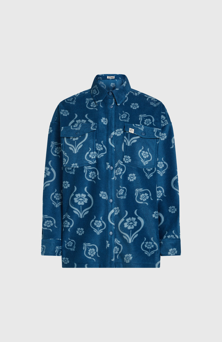Chemise superfleece O'Riginals | Blue Artdeco Floral