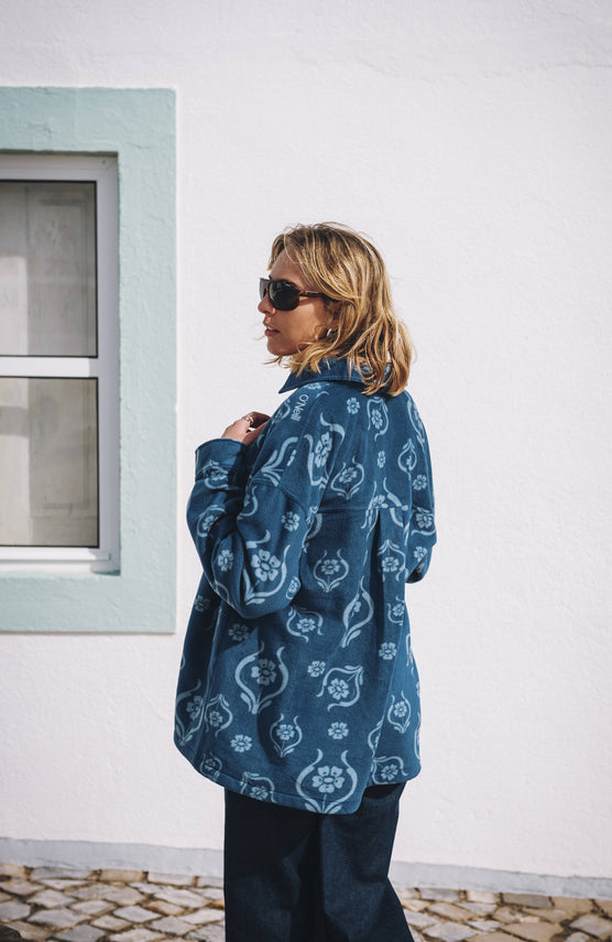 Chemise superfleece O'Riginals | Blue Artdeco Floral